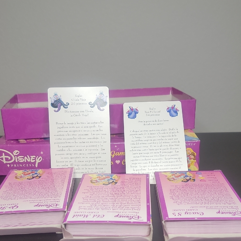 Vtg, Disney Princess Card Games Set - Purple (2005) - Picture 4 of 5